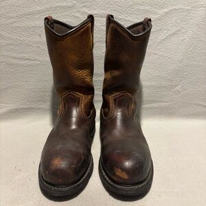 Red Wing WORX Mens 10M Brown Leather Steel Toe Work Boots ASTM F 2413-11